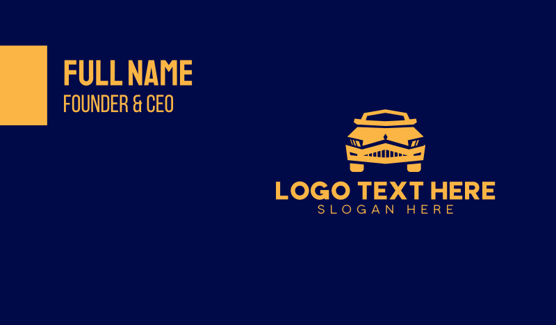 Classic Luxury Car Business Card